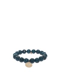 Sydney Evan | Blue Smiley Charm Bracelet | Lyst
