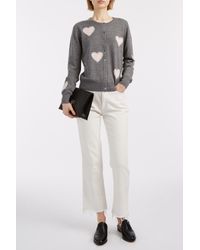 Markus Lupfer | Gray Jewel Heart April Cardigan | Lyst