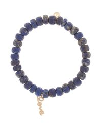 Sydney Evan | Blue Love Charm Bracelet | Lyst