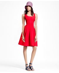 Brooks Brothers Green Sleeveless Wool Crepe Dress