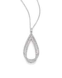 Kwiat | Echo Diamond & 18k White Gold Teardrop Pendant Necklace | Lyst