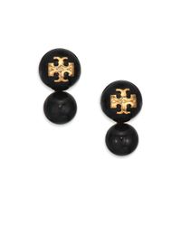 Tory Burch | Metallic Evie Double Stud Earrings/goldtone | Lyst
