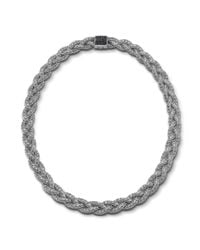 John Hardy | Black Small Braided Necklace | Lyst
