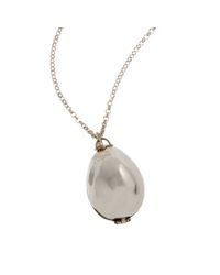 By Emily - Metallic Silver And Gold Boxing Hare Locket - Lyst