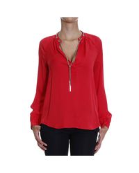 MICHAEL Michael Kors | Red Top | Lyst