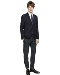 Emporio Armani | White Stretch Cotton Poplin Shirt for Men | Lyst