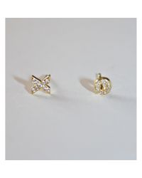Tai | Metallic Xo Stud | Lyst
