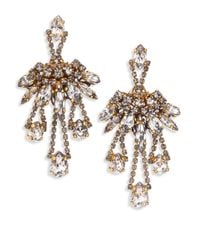Erickson Beamon | Metallic Young & Innocent Crystal Chandelier Earrings | Lyst