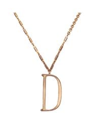 Lulu Frost | Metallic Plaza Letter D Necklace | Lyst