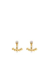 Rebecca Minkoff | Metallic Two Part Crystal Stud Earring | Lyst