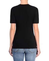 Love Moschino | Black Short Sleeve T-shirts | Lyst