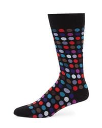 Paul Smith | Black Multi Dot Socks for Men | Lyst