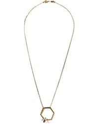 Alison Lou | Yellow Bee In The Trap Necklace | Lyst