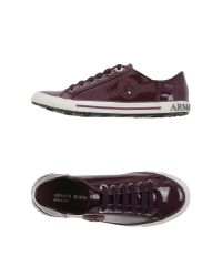 Armani Jeans Purple Low-tops & Trainers