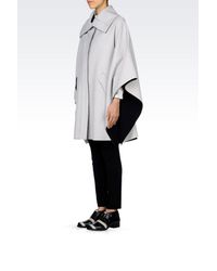 Emporio Armani | Gray Broadcloth Cape | Lyst