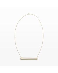 Club Monaco | Metallic Campbell Panel Necklace | Lyst