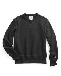 Todd Snyder | Reverse Weave Sweatshirt In Black for Men | Lyst