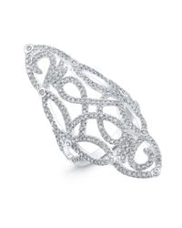 Anne Sisteron - Metallic 14kt White Gold Diamond Taylor Ring - Lyst