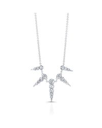 Anne Sisteron | Metallic 14kt White Gold Diamond Luxe Icicle Spike Necklace | Lyst