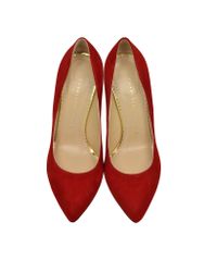 Lyst - Charlotte Olympia Debbie Red Suede Platform Pump in Red