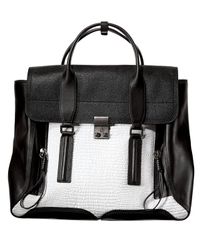 3.1 Phillip Lim | Black Pashli Colorblock Satchel Bag | Lyst