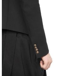 Balmain | Black Embellished Cotton Gabardine Jacket for Men | Lyst