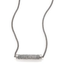 Vita Fede | Metallic Mia Mini Crystal Pendant Necklace | Lyst