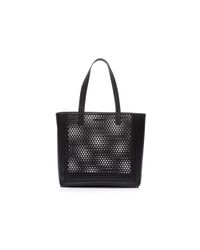 Loeffler Randall | Black Perforated Tote | Lyst