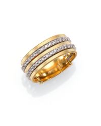 Marco Bicego | Metallic Goa Diamond, 18K White & Yellow Gold Five-Row Band Ring | Lyst