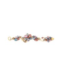 Erickson Beamon | Multicolor 'botanical Garden' Swarovski Crystal Floral Bracelet | Lyst