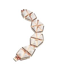 Eddie Borgo - Pink Rose Gold Plate Bracelet - Lyst