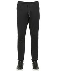Dolce & Gabbana | Black Crown Embroidered Cotton Jogging Pants for Men | Lyst