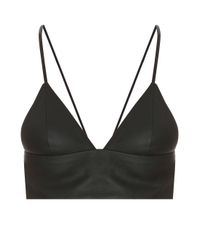 T By Alexander Wang | Black Matte Bra | Lyst