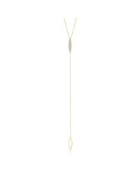 Anne Sisteron - Metallic 14kt Yellow Gold Diamond Monaco Lariat Necklace - Lyst