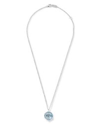 Ippolita | Blue Silver Rock Candy Large Round Necklace | Lyst