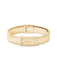Michael Kors | Metallic Heritage Signature Metal Bangle | Lyst
