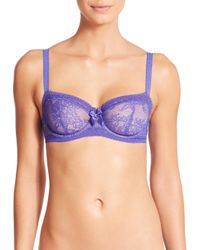 Le Mystere | Purple Lace Temptation Demi Bra | Lyst