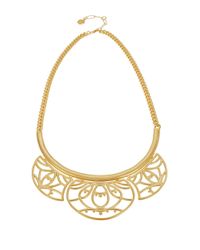 Trina Turk | Metallic Openwork Bib Necklace | Lyst