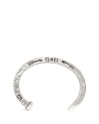 Giles & Brother | Metallic Original Railroad Spike Cuff for Men | Lyst