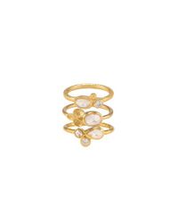 Melinda Maria - Metallic Autumn Ring Set - Lyst
