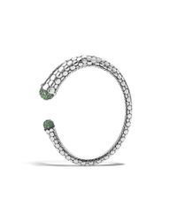 John Hardy | Metallic Kick Cuff With Tsavorite | Lyst