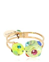 Sveva Collection | Yellow Cometa Hinge Bracelet | Lyst