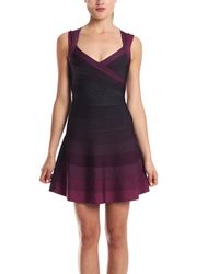Hervé Léger | Black Bandage Pencil Skirt | Lyst