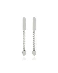 Monica Vinader | Metallic Skinny Bud Short Earrings | Lyst