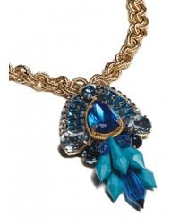 Matthew Williamson | Blue Crystal Cluster Necklace | Lyst