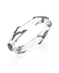 Alexis Bittar | Metallic Jardin De Mystere Lucite & Crystal Vine Bangle Bracelet/Clear | Lyst