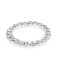 Adriana Orsini | Metallic PavÉ Crystal Leaf Garland Line Bracelet | Lyst