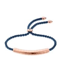 Monica Vinader | Blue Esencia Friendship Bracelet | Lyst