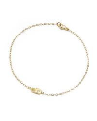 Lulu Frost - Metallic Code 18Kt Palm Bracelet - Lyst