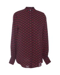 Mother Of Pearl | Red Temple Silk Shirt | Lyst